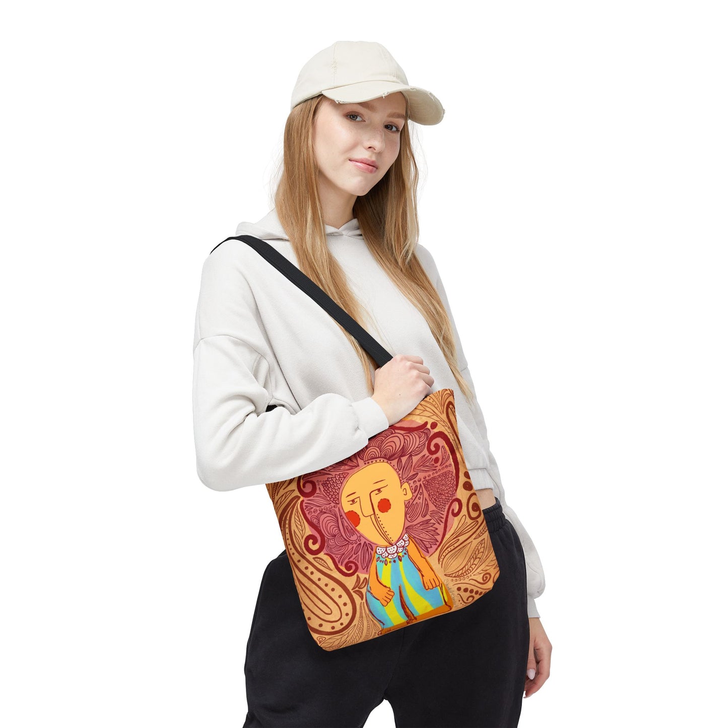 Vibrant Art Tote Bag, Colorful Eco-Friendly Bag, Boho Chic Accessory, Ideal Gift for Art Lovers, Seasonal Celebration Tote