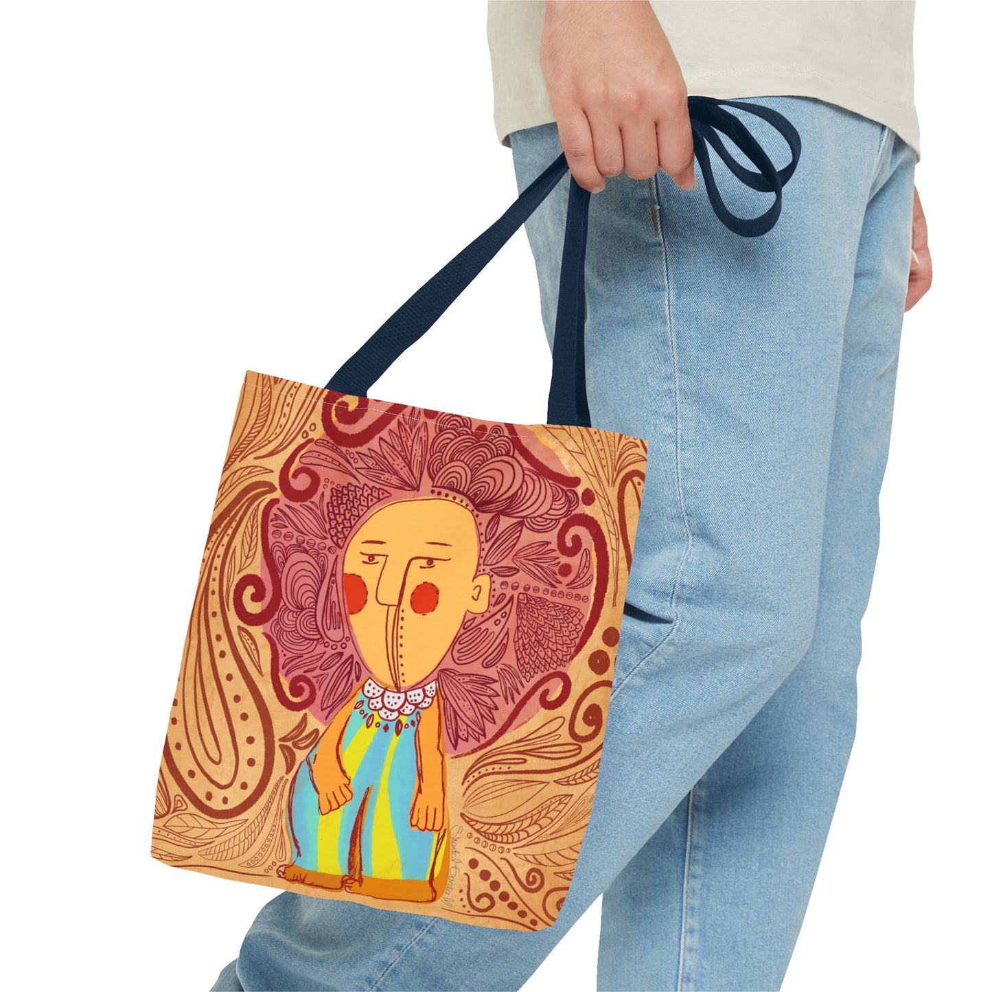 Vibrant Art Tote Bag, Colorful Eco-Friendly Bag, Boho Chic Accessory, Ideal Gift for Art Lovers, Seasonal Celebration Tote