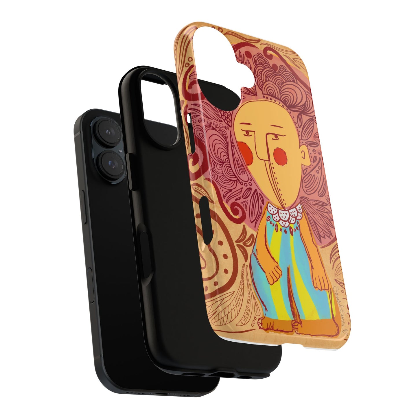 Colorful Phone Case with Artistic Design, Unique Mobile Cover, Tough Cases for Style Enthusiasts, Gift for Art Lovers, Trendy Tech Accessory