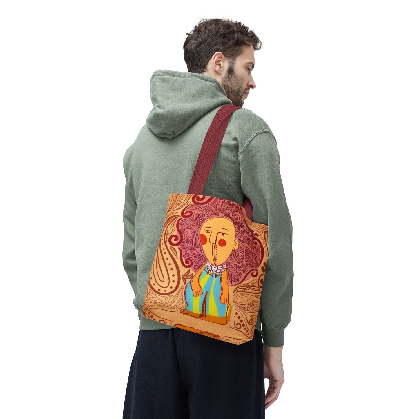 Vibrant Art Tote Bag, Colorful Eco-Friendly Bag, Boho Chic Accessory, Ideal Gift for Art Lovers, Seasonal Celebration Tote