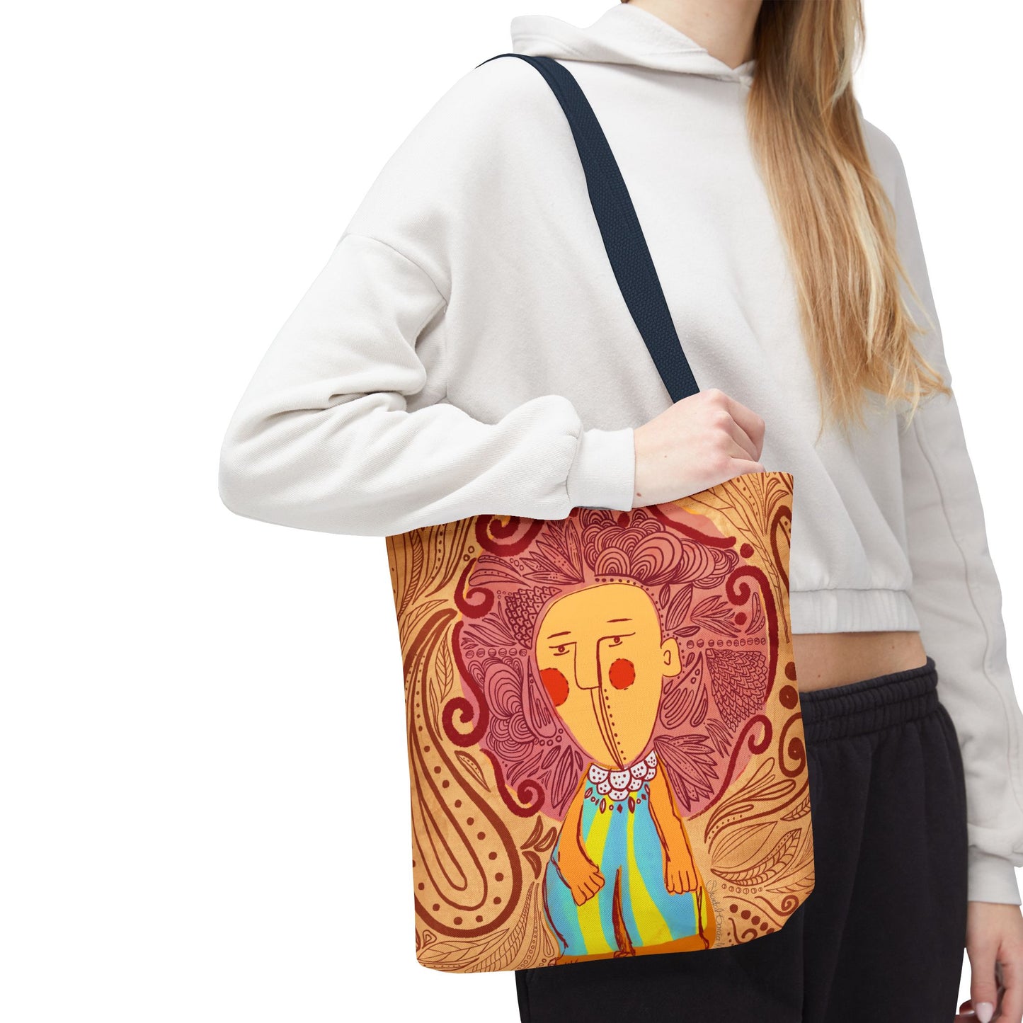 Vibrant Art Tote Bag, Colorful Eco-Friendly Bag, Boho Chic Accessory, Ideal Gift for Art Lovers, Seasonal Celebration Tote