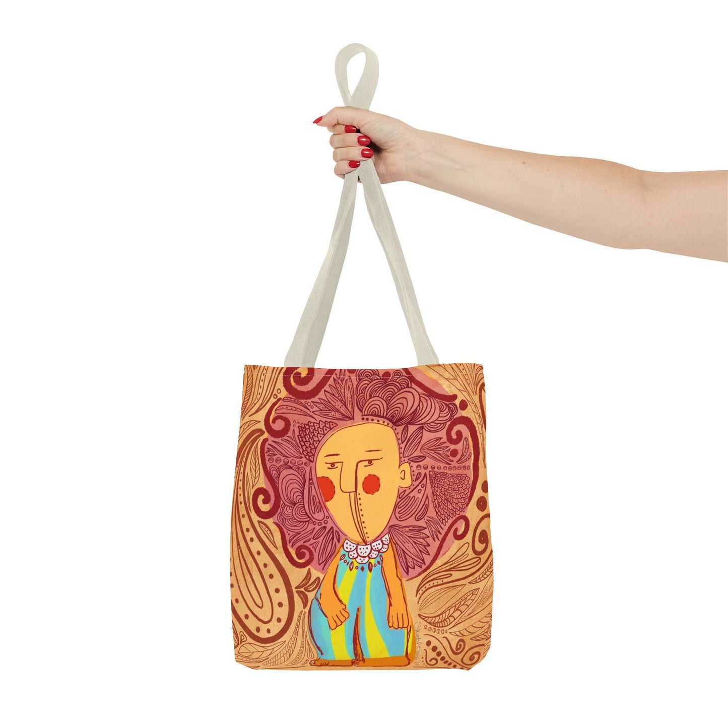 Vibrant Art Tote Bag, Colorful Eco-Friendly Bag, Boho Chic Accessory, Ideal Gift for Art Lovers, Seasonal Celebration Tote