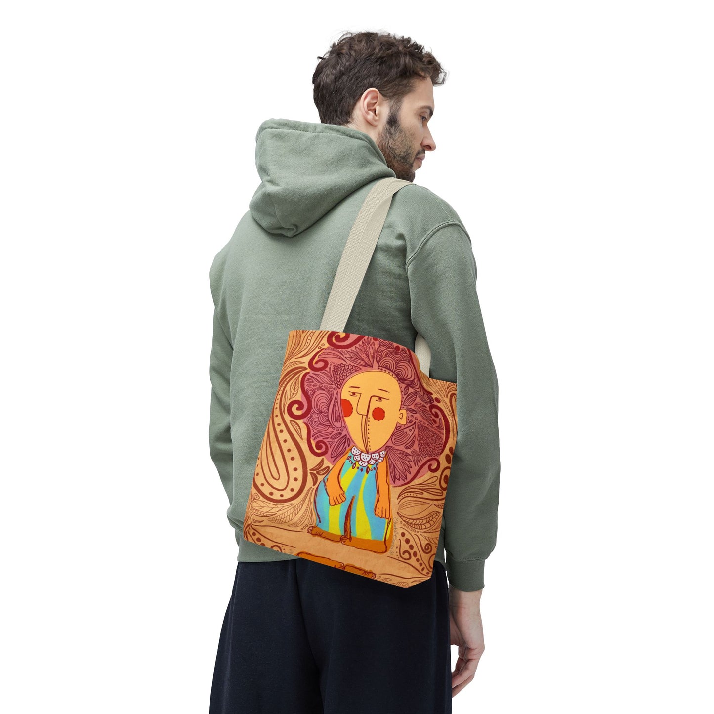Vibrant Art Tote Bag, Colorful Eco-Friendly Bag, Boho Chic Accessory, Ideal Gift for Art Lovers, Seasonal Celebration Tote