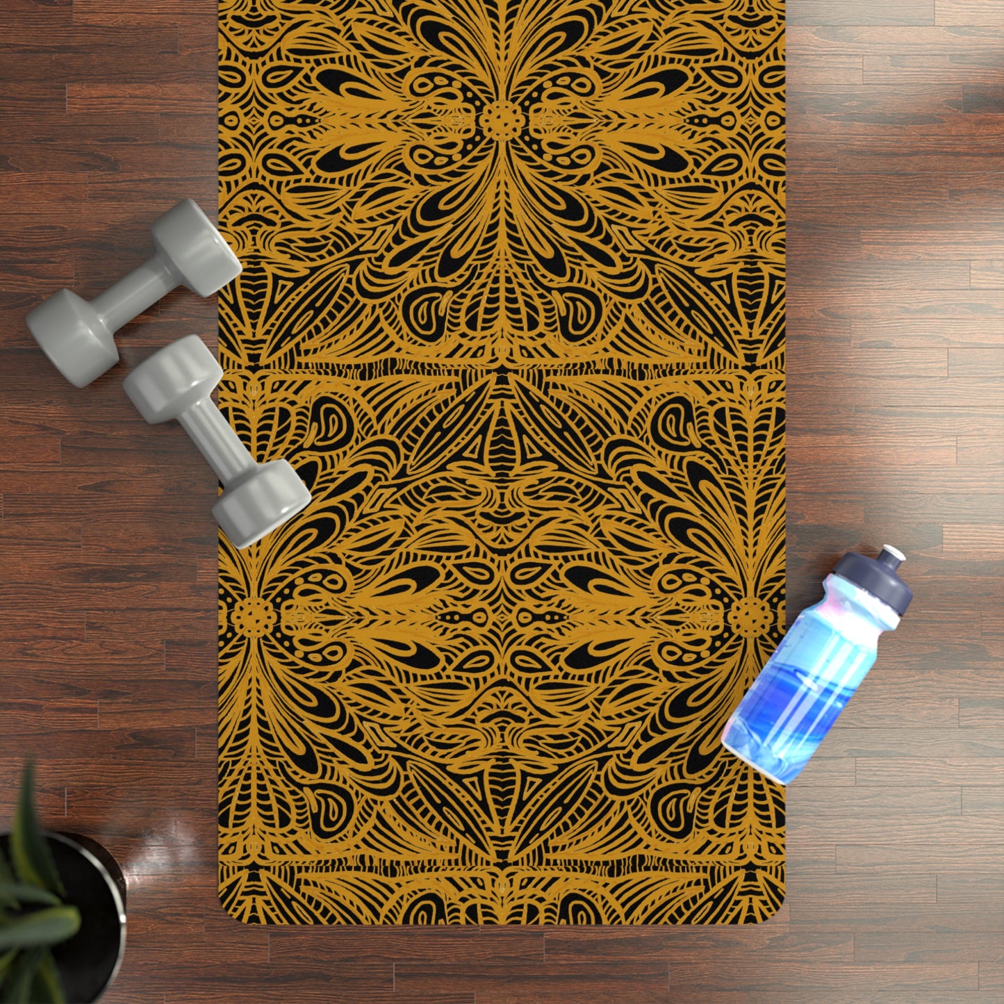 Aurea Yoga Mat – Eco-Friendly – Original Mandala Artwork Hand Designed