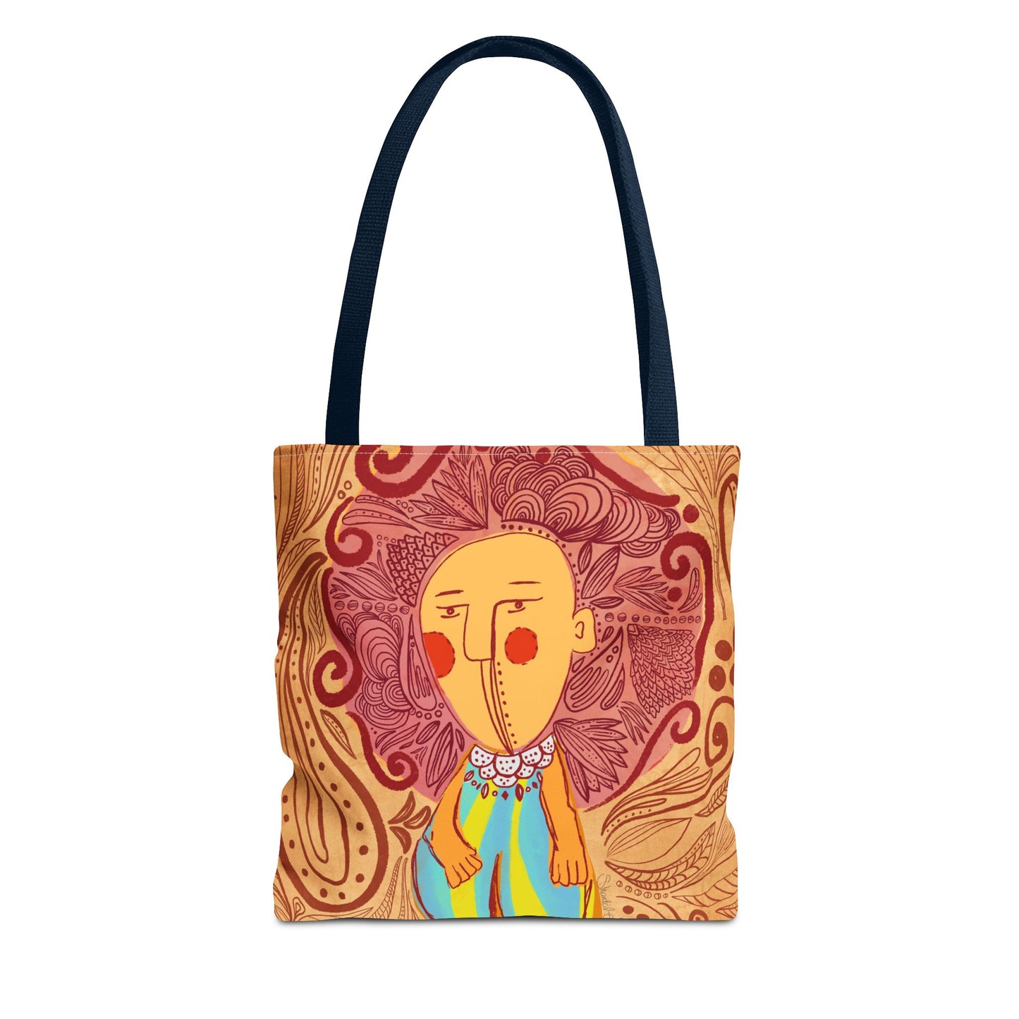 Vibrant Art Tote Bag, Colorful Eco-Friendly Bag, Boho Chic Accessory, Ideal Gift for Art Lovers, Seasonal Celebration Tote