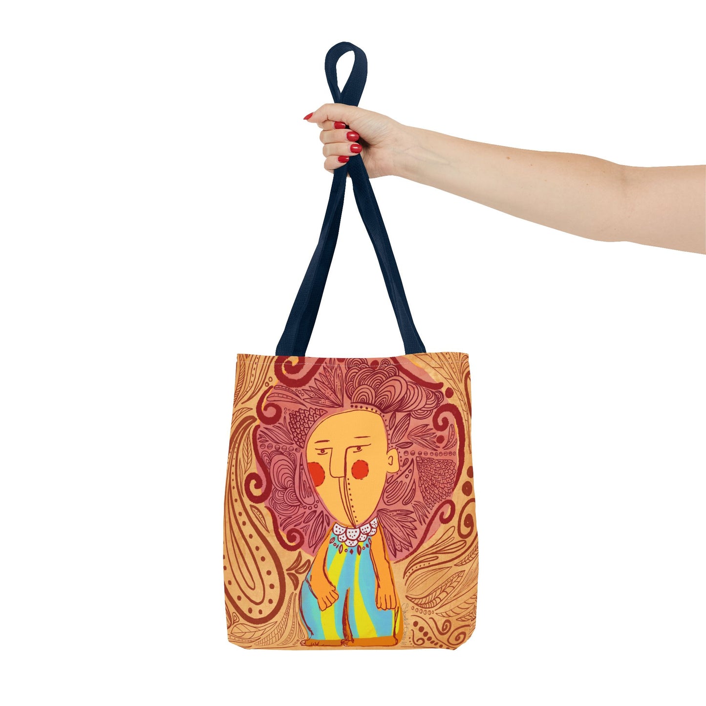 Vibrant Art Tote Bag, Colorful Eco-Friendly Bag, Boho Chic Accessory, Ideal Gift for Art Lovers, Seasonal Celebration Tote