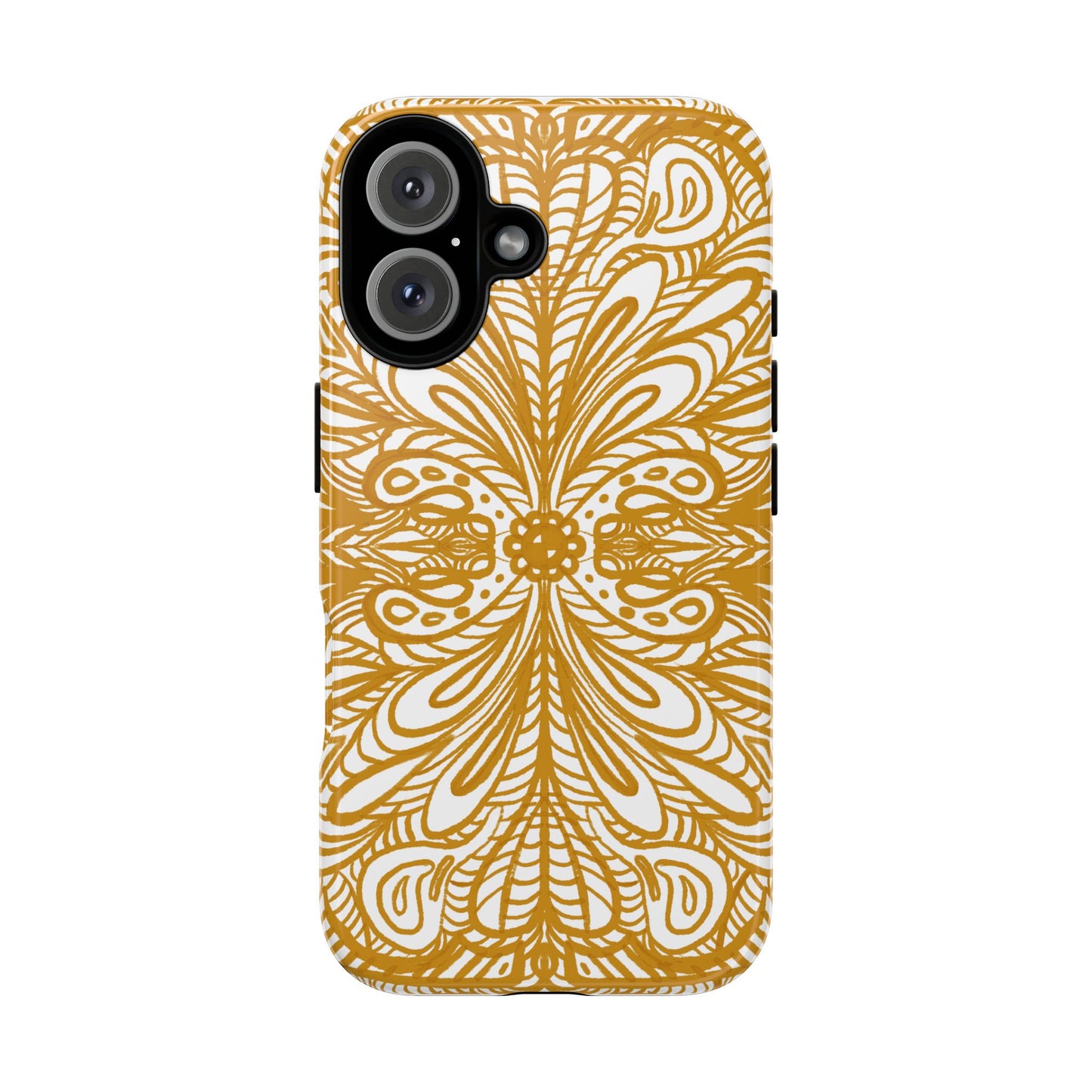 Phone Case Aurea White Mandala Organic Symmetrical Center