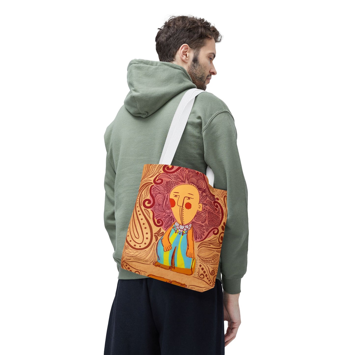 Vibrant Art Tote Bag, Colorful Eco-Friendly Bag, Boho Chic Accessory, Ideal Gift for Art Lovers, Seasonal Celebration Tote