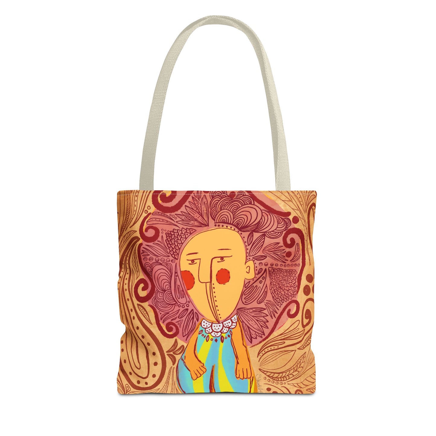 Vibrant Art Tote Bag, Colorful Eco-Friendly Bag, Boho Chic Accessory, Ideal Gift for Art Lovers, Seasonal Celebration Tote