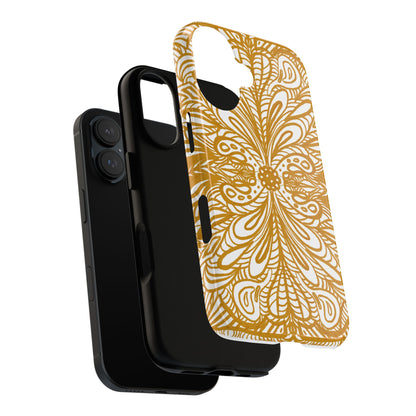 Phone Case Aurea White Mandala Organic Symmetrical Center