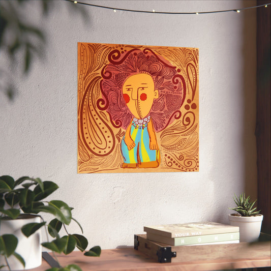 Artistic Matte Vertical Posters, Colorful Wall Decor, Unique Home Art, Gift for Art Lovers, Modern Design for Any Room