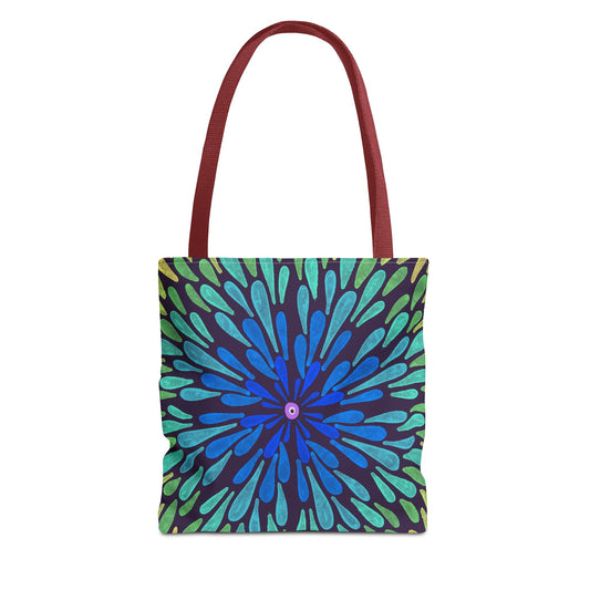 Vibrant Floral Tote Bag, Colorful Shopping Bag, Eco-Friendly Gift, Beach Tote, Reusable Grocery Bag, Boho Style Carryall