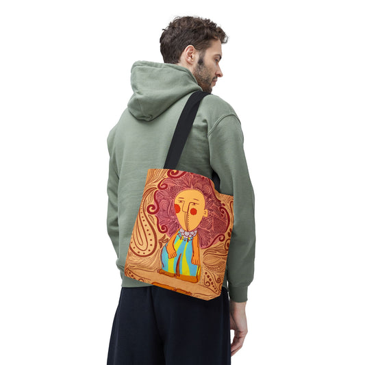 Vibrant Art Tote Bag, Colorful Eco-Friendly Bag, Boho Chic Accessory, Ideal Gift for Art Lovers, Seasonal Celebration Tote