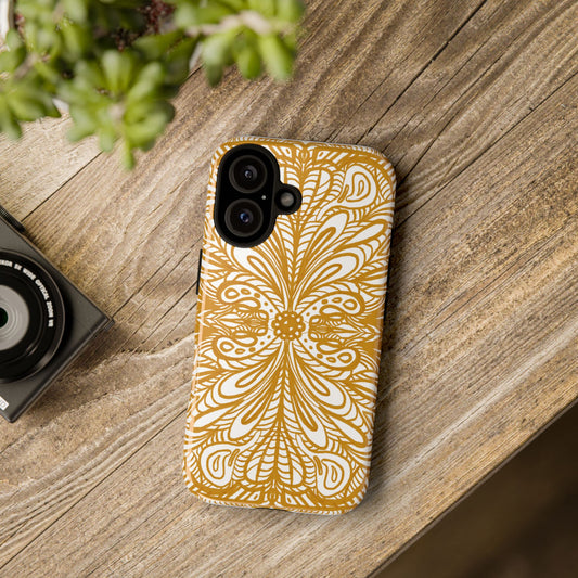Phone Case Aurea White Mandala Organic Symmetrical Center