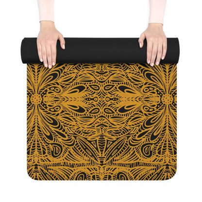 Aurea Yoga Mat – Eco-Friendly – Original Mandala Artwork Hand Designed