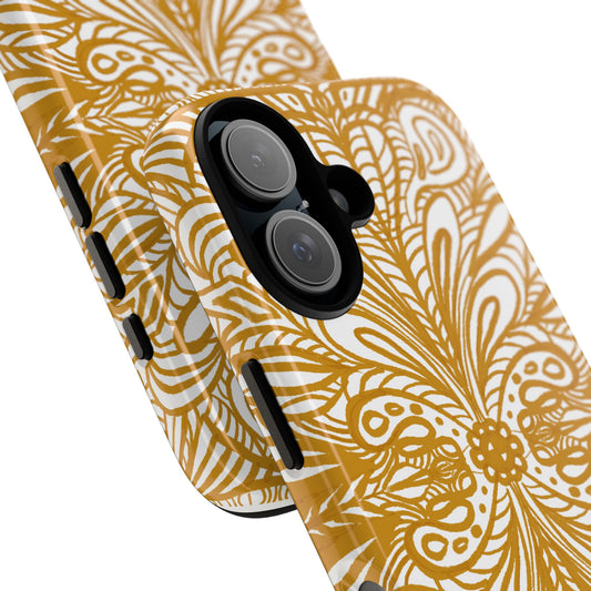 Phone Case Aurea White Mandala Organic Symmetrical Center